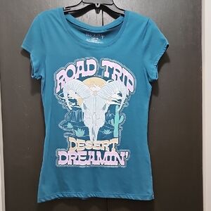 Wound Up Teal Graphic Tee